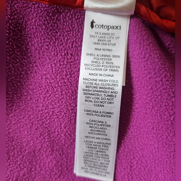 Cotopaxi Trico Hybrid Vest Canyon Foxglove Women’s Size Medium - Picture 8 of 8